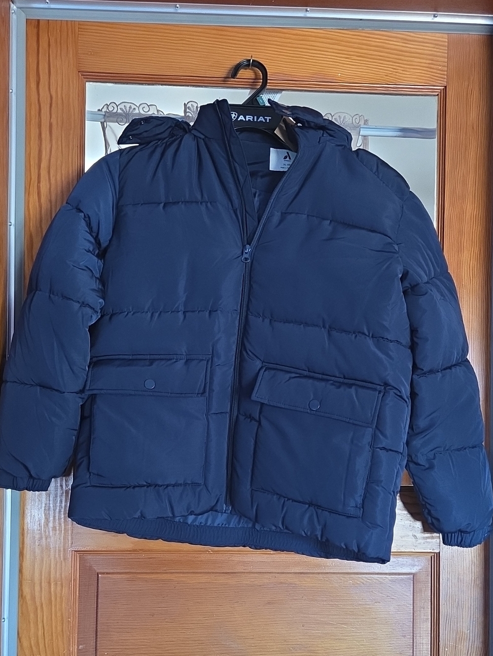Amazon Kids Navy Hooded Puffer Coat